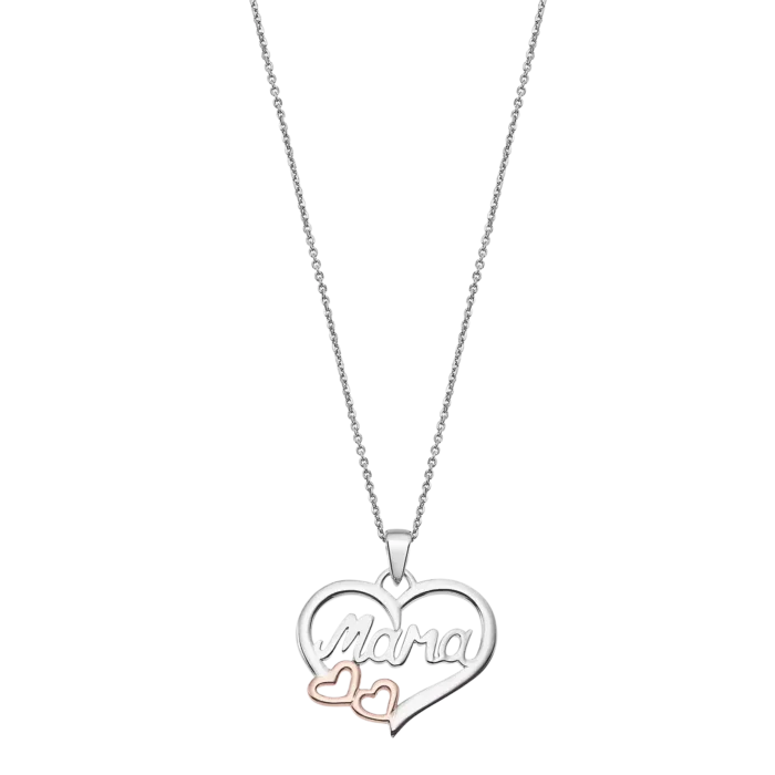 Collar Mamá Corazones Lotus Silver Mother´s Love LP1812-1/1 Plata Mujer