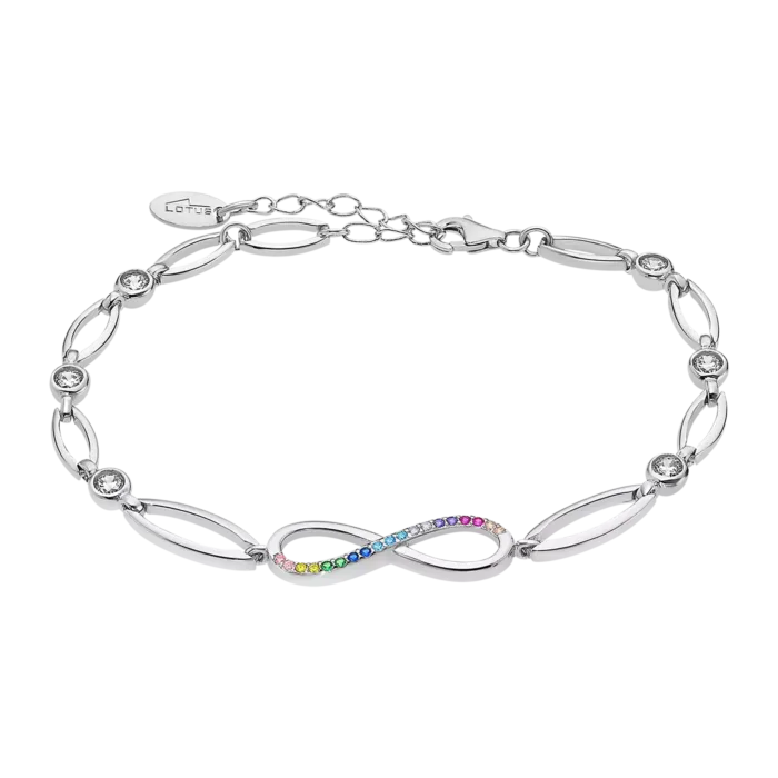 Pulsera Infinito Lotus Silver Rainbow LP1872-2/2 Plata Mujer