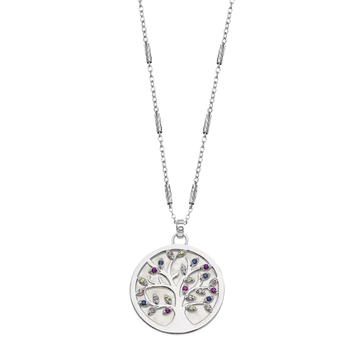 Collar Árbol de la Vida Lotus Silver Rainbow LP1889-1/1 Plata Mujer