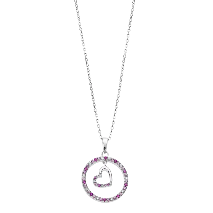 Collar Corazón Lotus Silver Rainbow LP3488-1/1 Plata Mujer