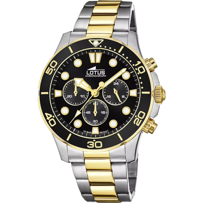 RELOJ DE HOMBRE LOTUS EXCELLENT CON ESFERA NEGRA 18757/2