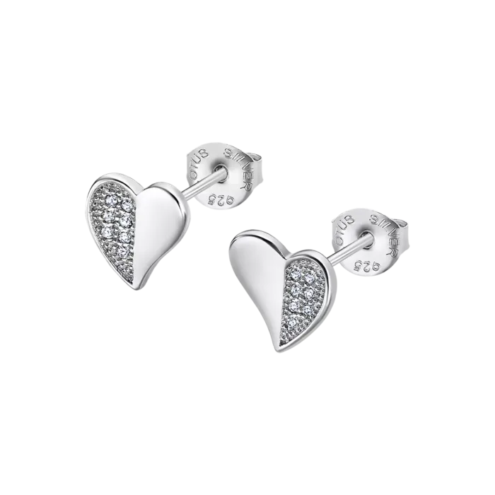 PENDIENTES CORAZÓN LOTUS SILVER MOMENTS LP3534-4/1 PLATA MUJER