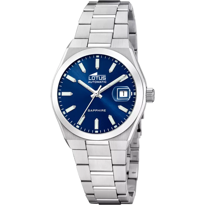 RELOJ LOTUS AUTOMATIC 18996/2 AZUL CORREA DE ACERO INOXIDABLE 316L HOMBRE