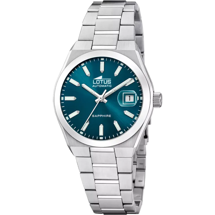 RELOJ LOTUS AUTOMATIC 18996/4 AZUL CORREA DE ACERO INOXIDABLE 316L HOMBRE