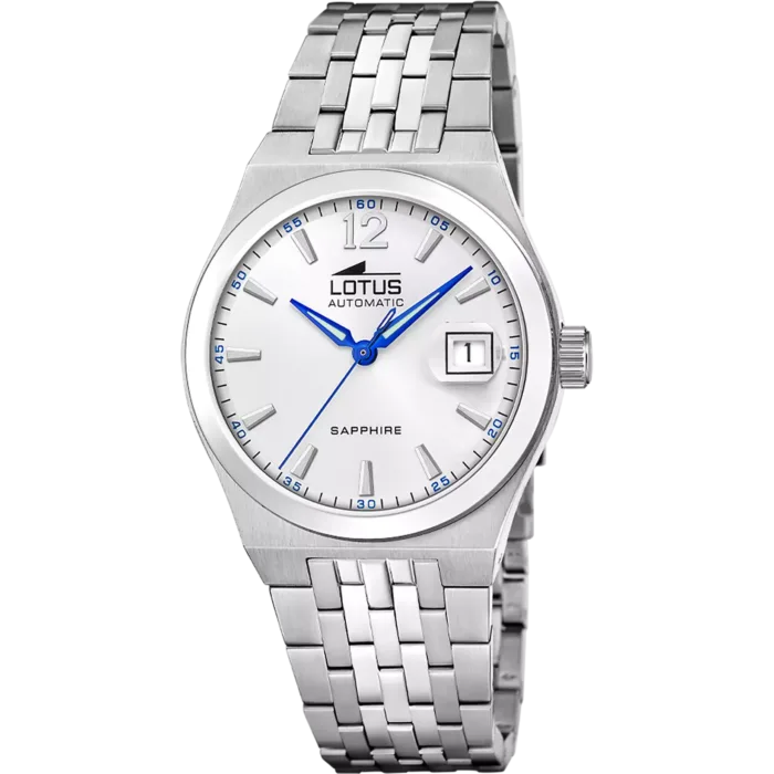 RELOJ LOTUS AUTOMATIC 19000/1 PLATEADO CORREA DE ACERO INOXIDABLE 316L HOMBRE