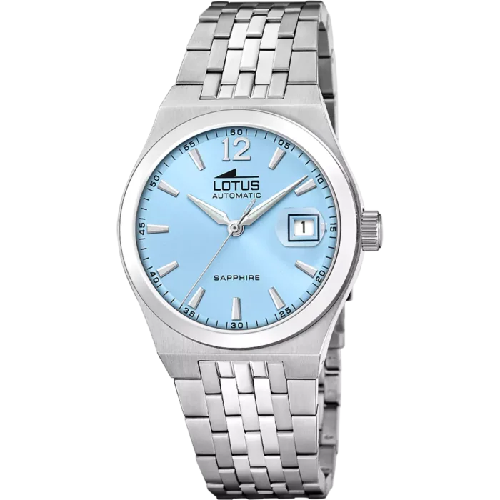 RELOJ LOTUS AUTOMATIC 19000/2 AZUL CORREA DE ACERO INOXIDABLE 316L HOMBRE