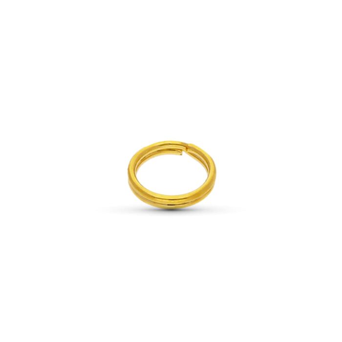 18K FORNITURA DE ORO AMARILLO DE LLAVERILLO. 7 MM