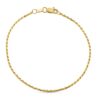 Pulsera de oro amarillo 18 quilates con diseño de cordón salomónico trenzado de 1.5 mm de ancho