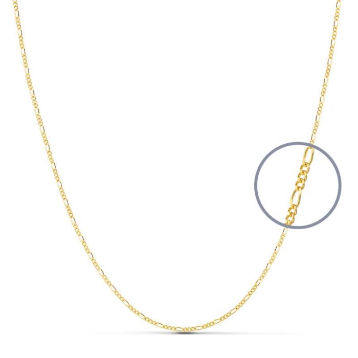 18K CADENA ORO AMARILLO MACIZA CARTIER 60CM 1 MM