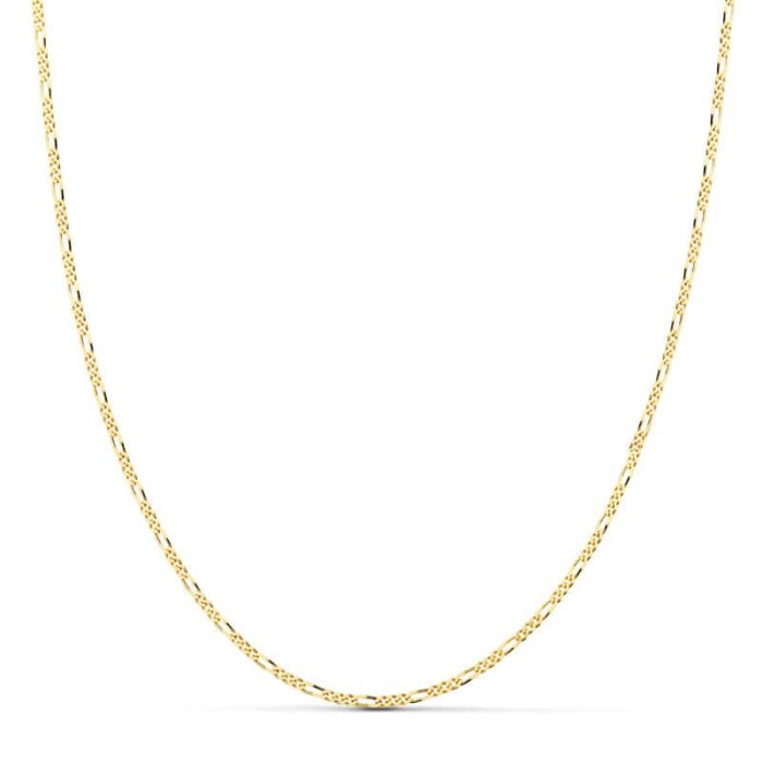 18K CADENA ORO AMARILLO MACIZA CARTIER 3X1 60CM 1 MM