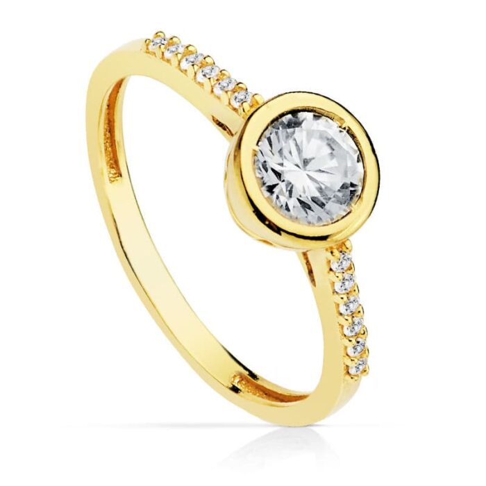 18K SOLITARIO SEÑORA ORO AMARILLO 5.5 MM