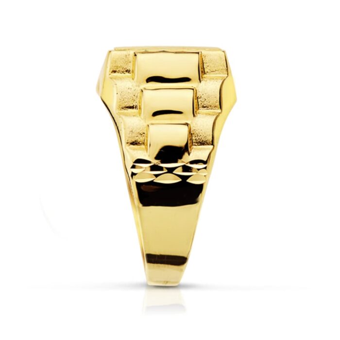 18K SELLO CABALLERO ORO AMARILLO ROLEX HUECO 11X11 MM