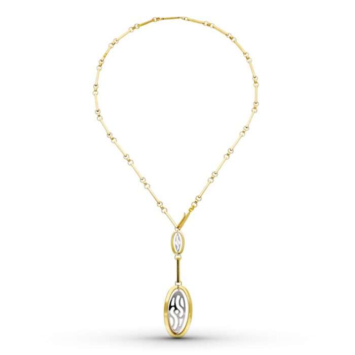 18K GARGANTILLA ORO BICOLOR 45CM