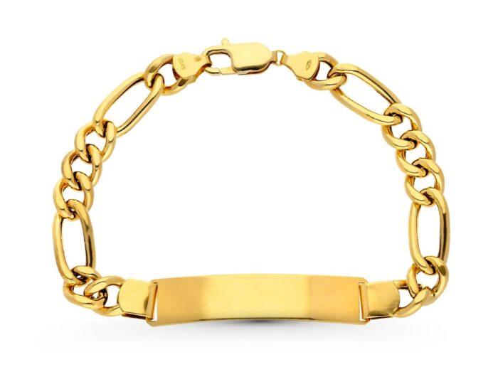 18K PULSERA ESCLAVA ORO AMARILLO CARTIER HUECA ANCHO: 8MM. LARGO: 21,5 CM  PLACA CHAPA: 45X10MM