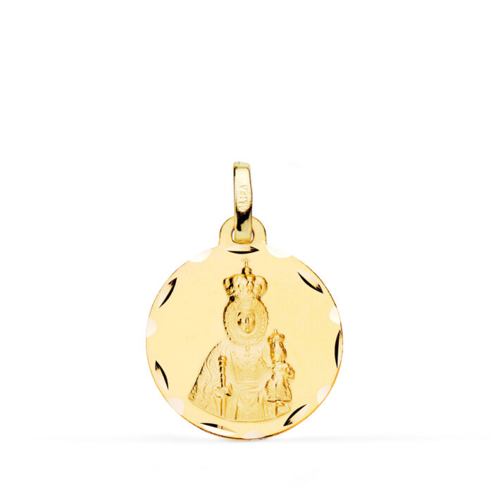 18K MEDALLA ORO AMARILLO VIRGEN DE LA FUENSANTA 18 MM 2.15