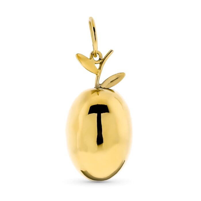 18K COLGANTE ORO AMARILLO ACEITUNA 20X10 MM
