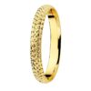 Alianza de Oro Amarillo 9K Media Caña Tallada – Diseño Diamantado 2 mm