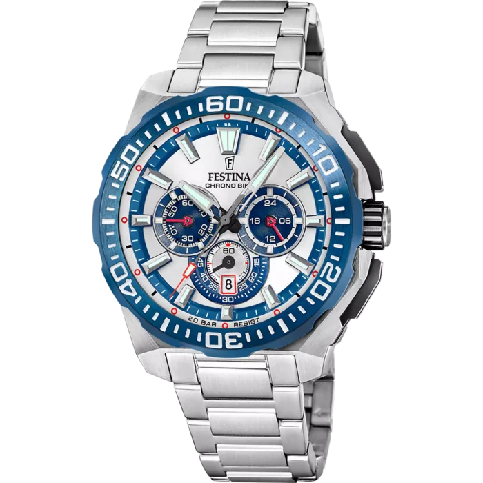 RELOJ DE HOMBRE FESTINA CHRONO BIKE F20724/1 PLATEADO CORREA DE ACERO