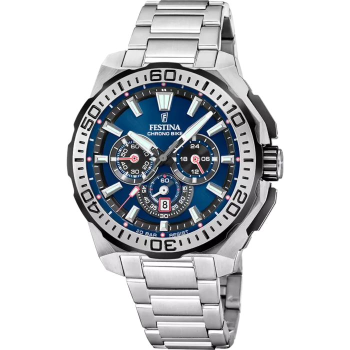 RELOJ DE HOMBRE FESTINA CHRONO BIKE F20724/2 AZUL CORREA DE ACERO