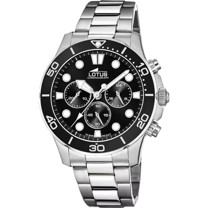 RELOJ DE HOMBRE LOTUS EXCELLENT CON ESFERA NEGRA 18756/3