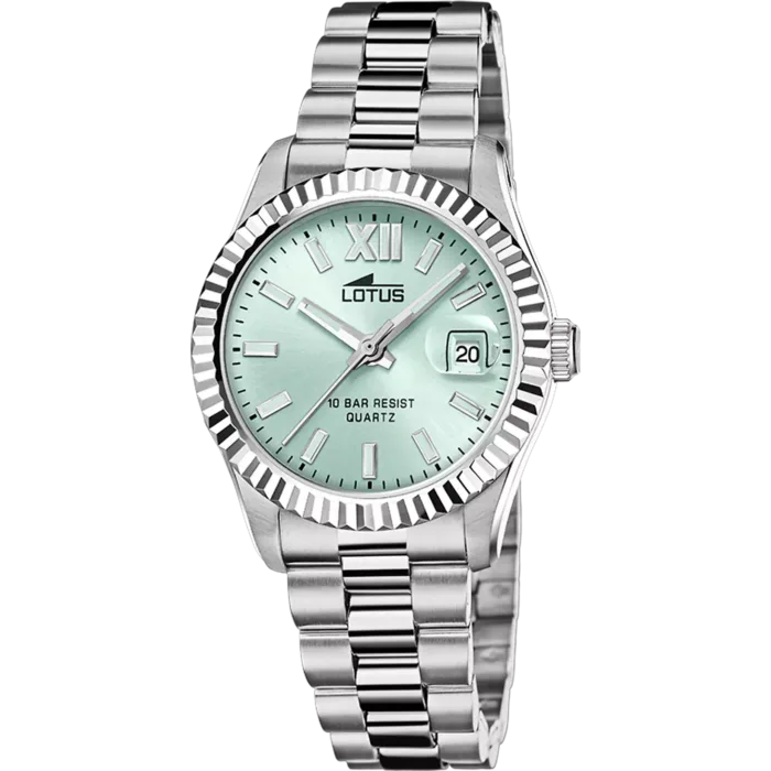 RELOJ LOTUS FREEDOM 18930/7 VERDE CORREA DE ACERO INOXIDABLE 316L MUJER