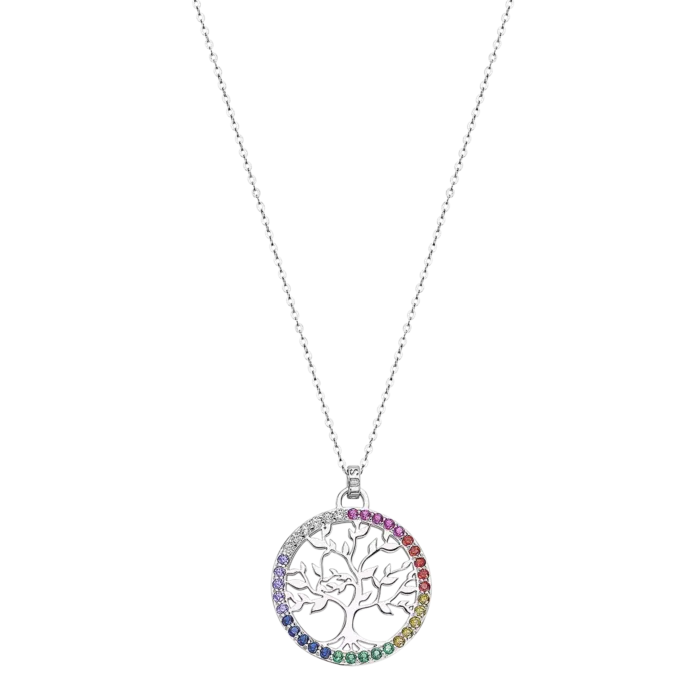 COLLAR ARBOL VIDA LOTUS SILVER LP1746-1/3 PLATA MUJER