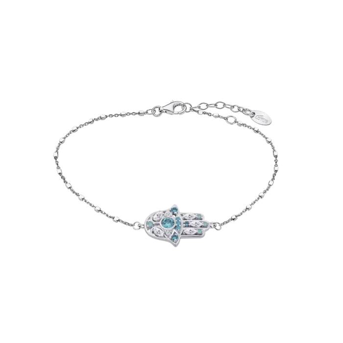PULSERA MANO DE FÁTIMA LOTUS SILVER RAINBOW LP1989-2/7 PLATA MUJER