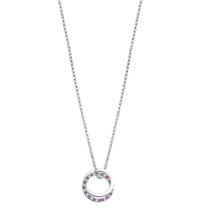 COLLAR GEOMÉTRICO LOTUS SILVER LP1990-1/2 PLATA MUJER
