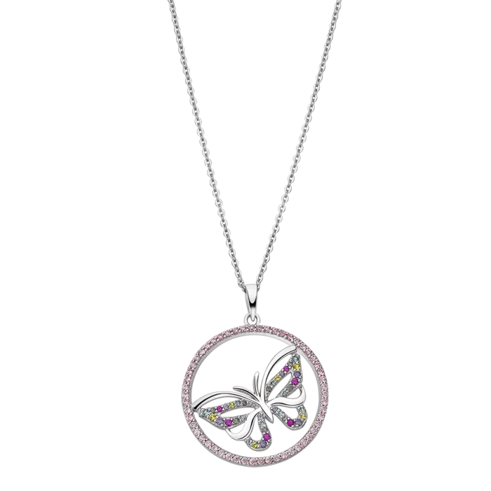 COLLAR LOTUS SILVER LP3075-1/2 PLATA MUJER