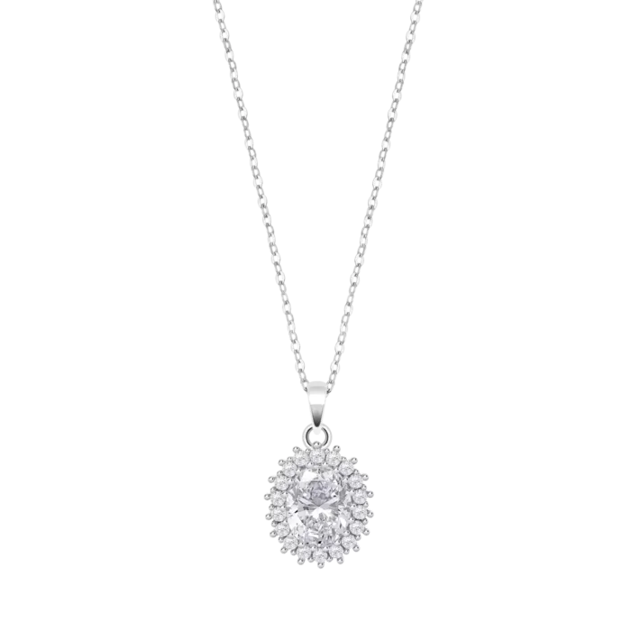 COLLAR LOTUS SILVER LP3459-1/2 PLATA MUJER
