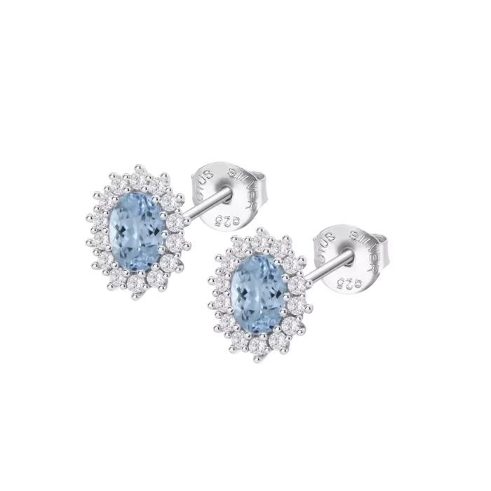 Pendientes Lotus Silver Colors LP3459-4/5 de Plata para Mujer con Circonitas Azules