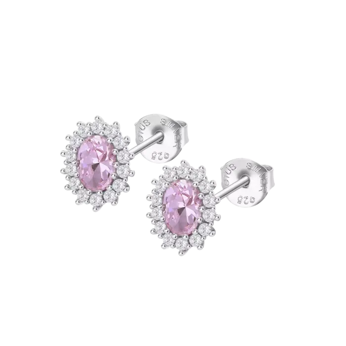 Pendientes Lotus Silver Colors LP3459-4/6 de Plata para Mujer – Circonitas Rosas