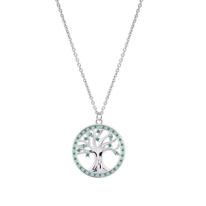 COLLAR ÁRBOL DE LA VIDA LOTUS SILVER RAINBOW LP3708-1/3 PLATA MUJER