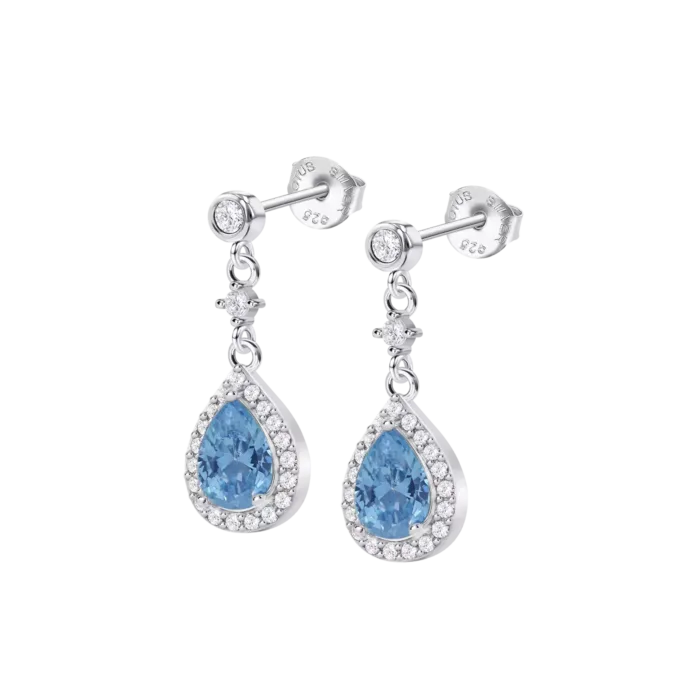 Pendientes Lotus Silver LP1592‑4/3 (Pure Essential) en Plata 925 con Circonita Azul