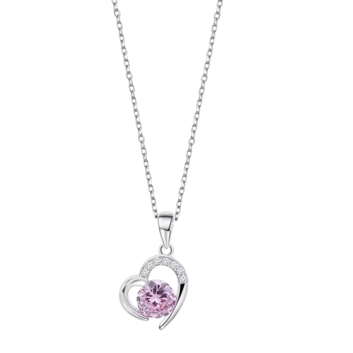 Collar Corazón Lotus Silver Colors LP3106-1/2 de Plata para Mujer