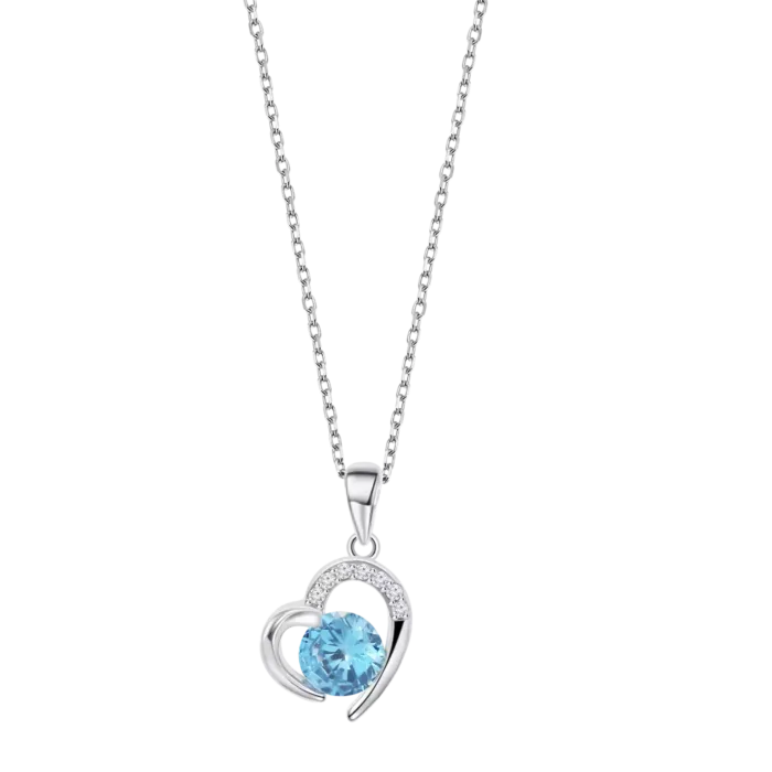 Collar Corazón de Plata con Circonitas Lotus Silver LP3106-1/3 para Mujer