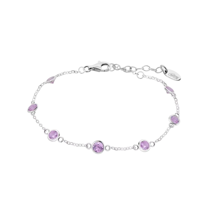 Pulsera Lotus Silver LP3451-2/2 de Plata para Mujer con Circonitas Rosas