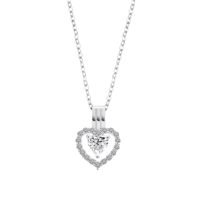 Collar de Plata para Mujer Lotus Silver LP3555-1/1 con Colgante en Forma de Corazón y Circonita