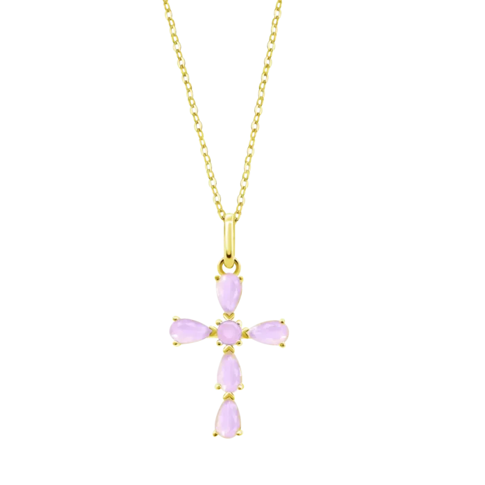Collar Lotus Silver LP3557‑1/1 – Cruz Leros en Plata 925