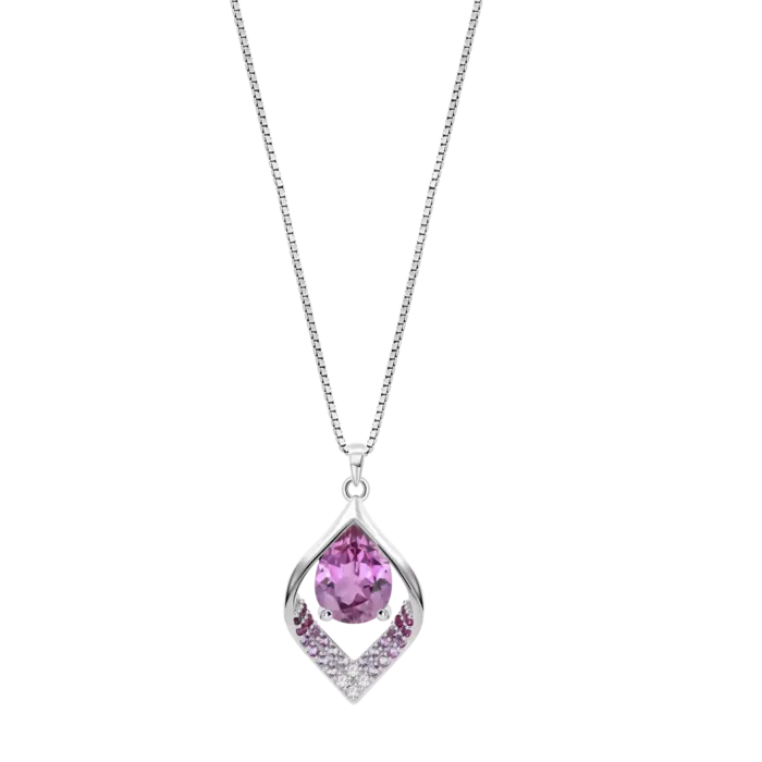 Collar Lotus Silver Colors LP3711-1/2 en Plata 925 para Mujer