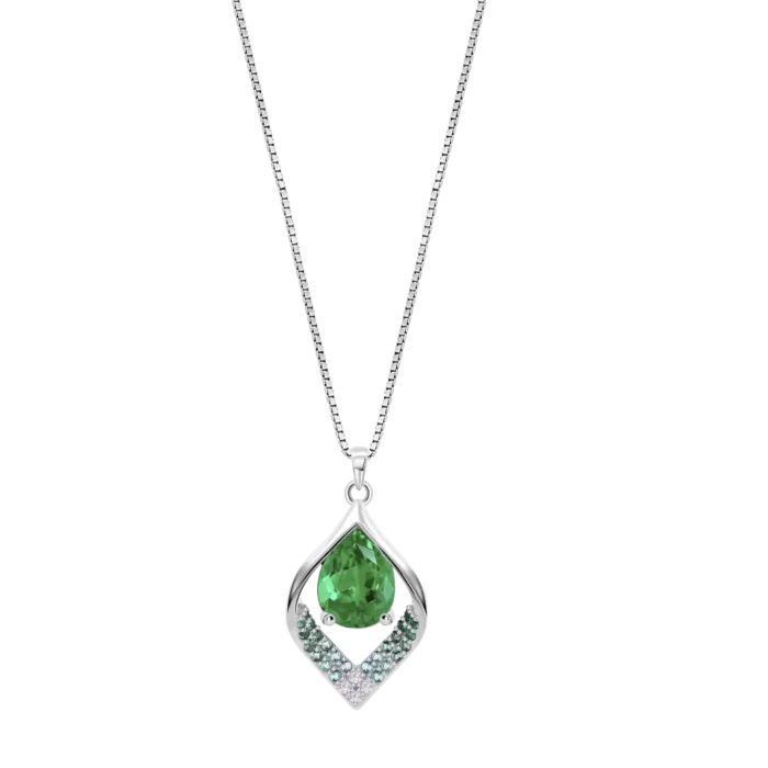 Collar Lotus Silver Colors LP3711-1/3 de Plata para Mujer