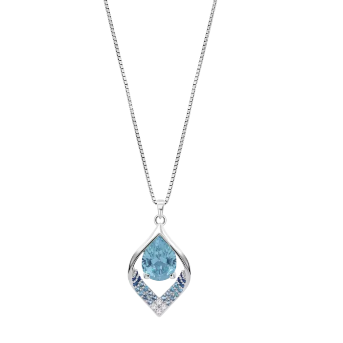Collar Lotus Silver Colors LP3711-1/4 de Plata para Mujer