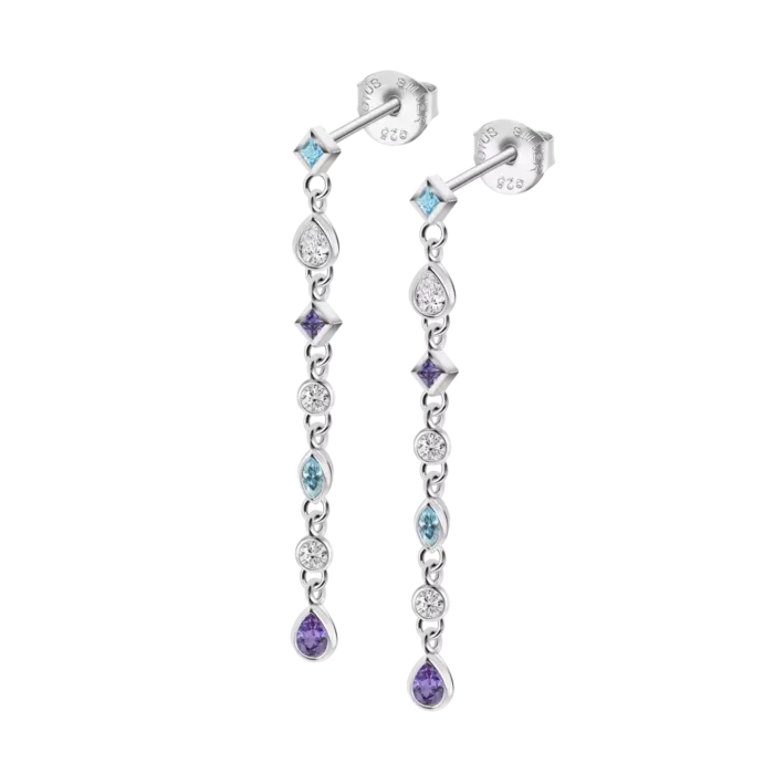 Pendientes Lotus Silver LP3734‑4/4 Plata 925 Colors – Mujer
