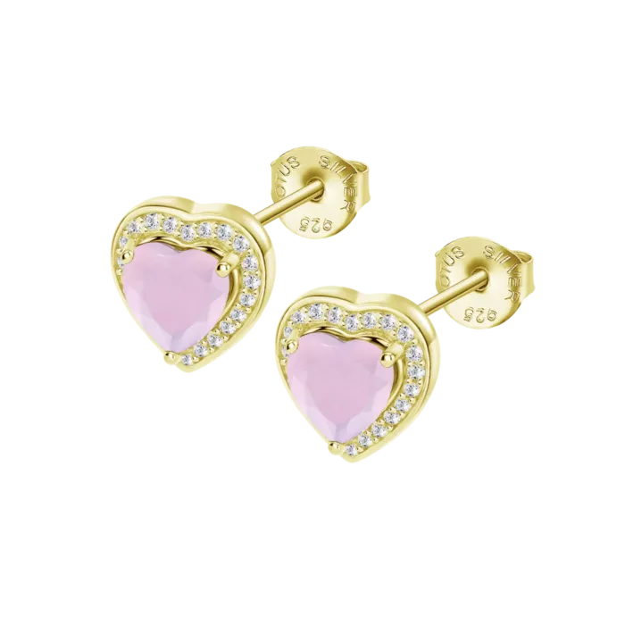 Pendientes de Plata Lotus Silver Colors LP3784-4/2 con Circonita Rosa para Mujer