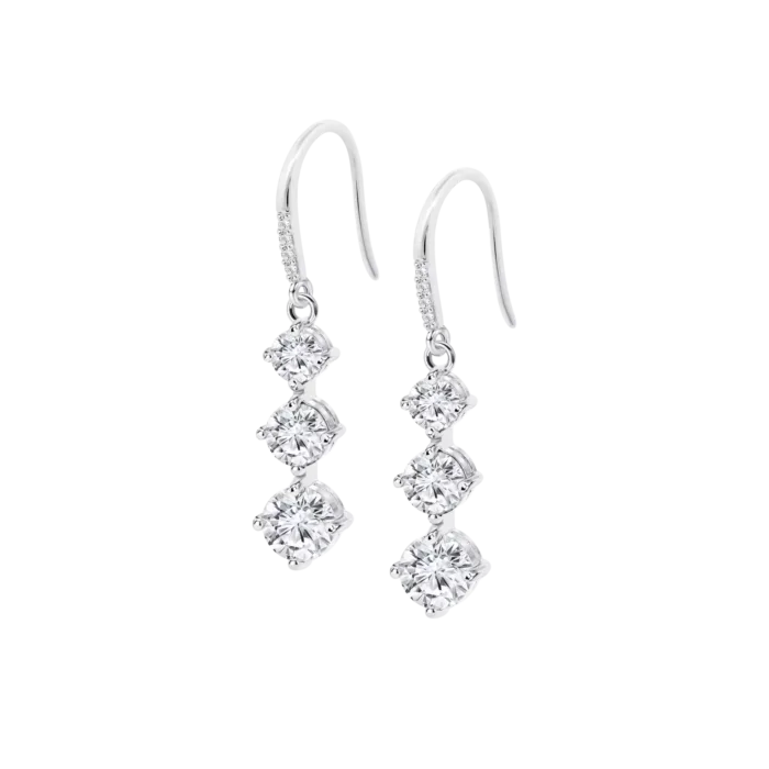 Pendientes Lotus Silver LP3785‑4/1 – Plata de Ley 925 con acabado brillante