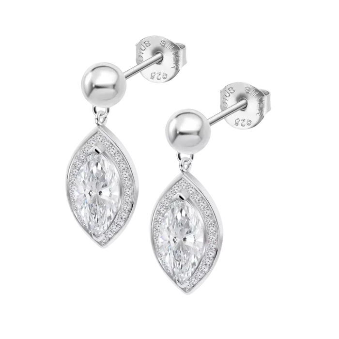 Pendientes Lotus Silver Colors LP3787-4/1 de Plata para Mujer con Circonitas