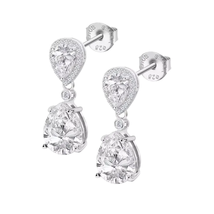 Pendientes Lotus Silver LP3788‑4/1 en Plata 925 con Circonitas Blancas
