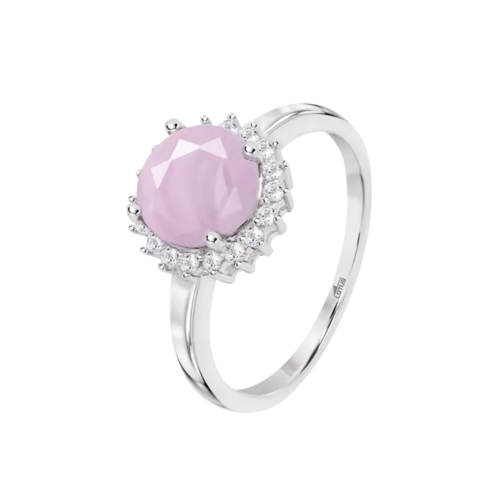 Anillo de Plata para Mujer Lotus Silver COLORS LP3791-3/112 con Circonita Rosa