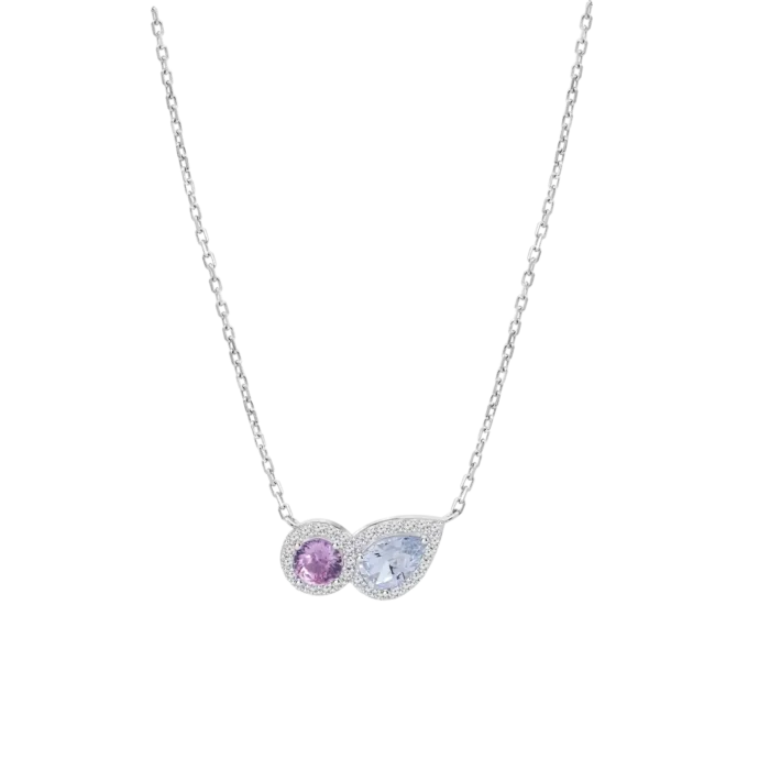 Collar Lotus Silver LP3841‑1/1 Plata 925 con Circonitas – Mujer