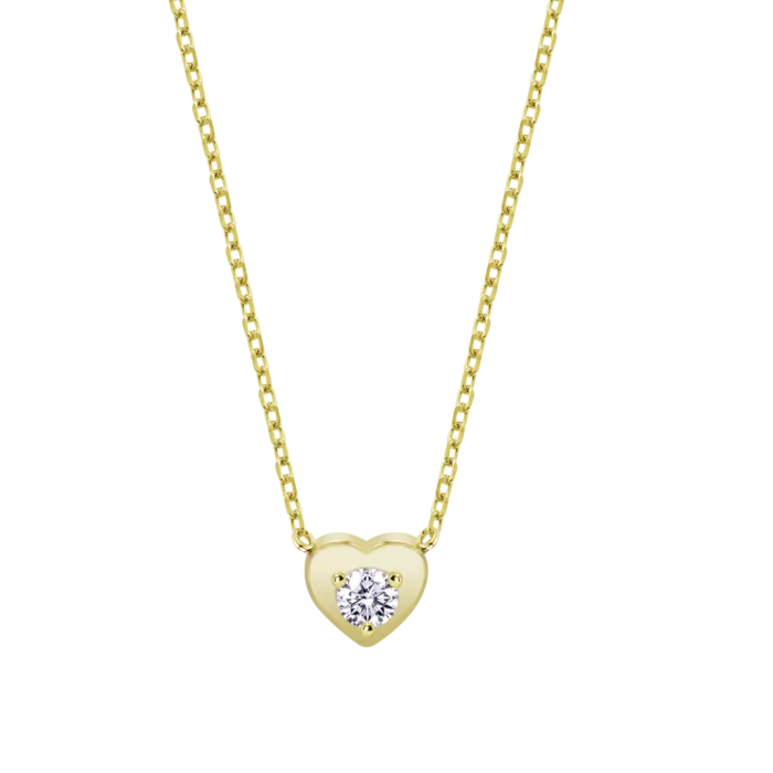 Collar Lotus Silver LP3849‑1/1 Plata 925 Mujer Corazón